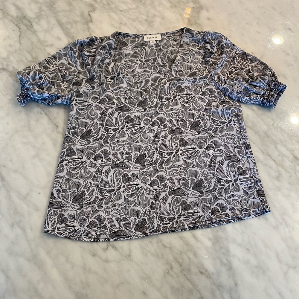 Black and white blouse. Worn once.